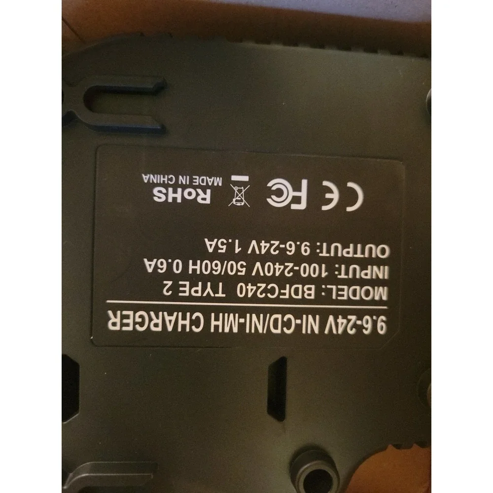Replaces BLACK+DECKER Battery Charger, 9.6V to 24V (BDFC240)